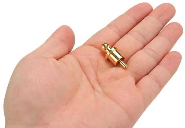 Alt view image 2 of 3 - AJMRTC 10Pcs Gold Plated RCA Short-Circuit Plug Caps, Phono RCA Shielding Jack Socket Protective Cover Caps, Noise Stopper Dust Caps for HiFi Amplifier DAC Audio RCA Ports
