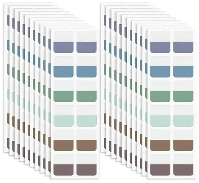 Alt view image 2 of 3 - AJMRTC Multicolor Sticky Index Tabs, Transparent Writable Self-Adhesive Book Page Markers, Repositionable File Tabs for Notebooks, Documents, Reading Classification & Indexing