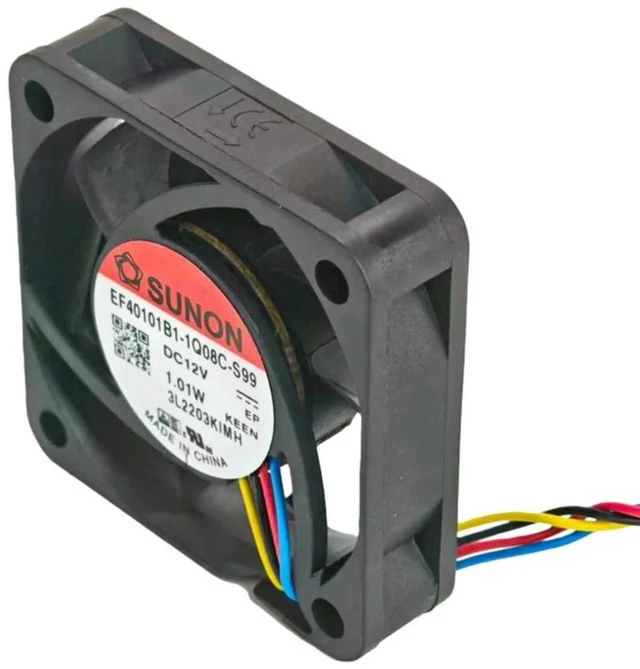 Alt view image 3 of 3 - AJMRTC 4010 PWM Cooling Fan 40×40×10mm DC12V 4-Wire 7000RPM 7.7CFM High Speed Fan, Replacement EF40101B1-1Q08C-S99 for 3D Printer CPU Server Heat Dissipation