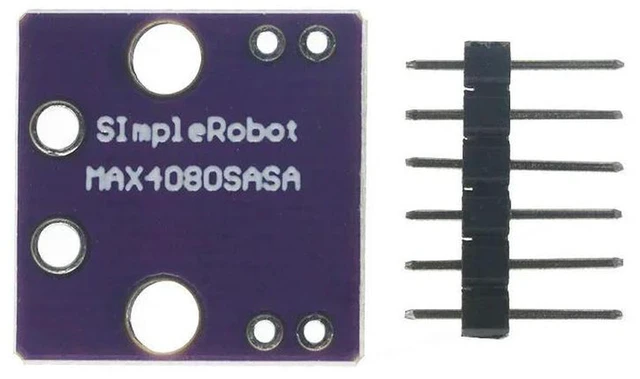 Alt view image 2 of 3 - AJMRTC MAX4080SASA Current Sense Amplifier Module, High Precision Current Detector Board, MAX4080 Current Measuring Module, 4.5V, 190uA for Electronic Testing & DIY Projects