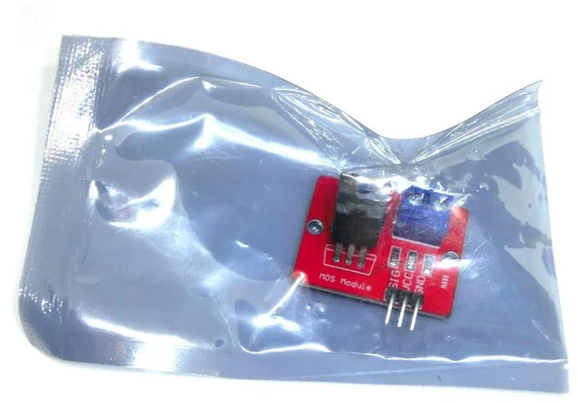 Alt view image 2 of 3 - AJMRTC IRF520 MOS Driver Module, 0-24V Top Mosfet Button Switch, High Power PWM Control Board for MCU ARM Raspberry Pi, Electronic DIY Kit Accessories