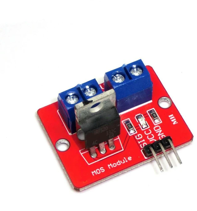 Alt view image 3 of 3 - AJMRTC IRF520 MOS Driver Module, 0-24V Top Mosfet Button Switch, High Power PWM Control Board for MCU ARM Raspberry Pi, Electronic DIY Kit Accessories