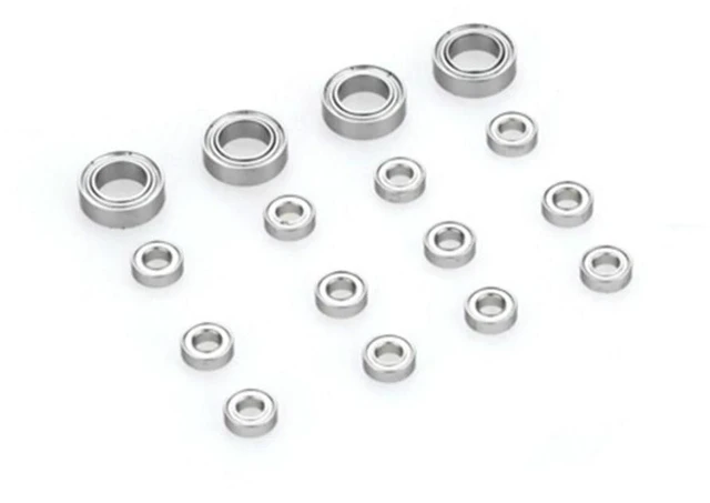 Alt view image 3 of 3 - AJMRTC 16Pcs Steel Ball Bearings Set, 3x6x2mm & 6x10x3mm, RC Car Upgrade Spare Parts, Replacement Bearings for WPL C14 C24 B36, MN D90 MN-90 MN99S RC Crawler Truck Model Accessories