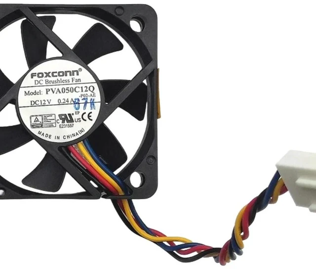 Main image of AJMRTC 5010 5CM PWM Cooling Fan Replacement for PVA050C12Q, DC12V 0.24A Hydraulic Bearing Slim Silent 4-Wire Adjustable Speed Cooler Fan for Chassis, Equipment, Electronic Device Heat Dissipation