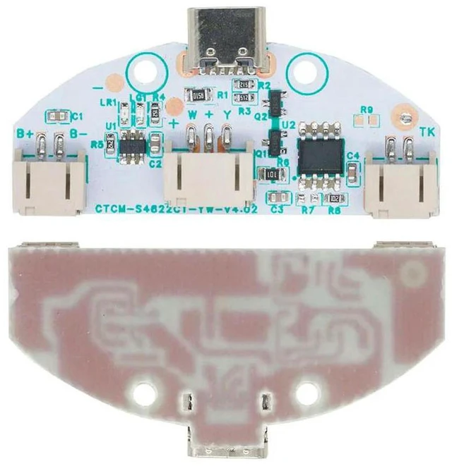 Main image of AJMRTC Touch Stepless Dimming Control Board, 5V Two-Color LED Lamp Driver Charging Module, Beech Night Light LED Circuit Board, Monochrome LED Lamp Board for DIY Wooden Night Light Handmade Lamp Makin