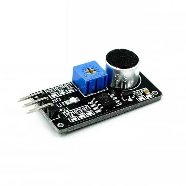 Main image of AJMRTC Sound Sensor Module, 3-Pin LM393 Electret Microphone Voice Sound Detection Amplifier Sensor Module, Sound Intensity Detector for Arduino, Raspberry Pi, Electronic DIY, Voice Trigger Experiment