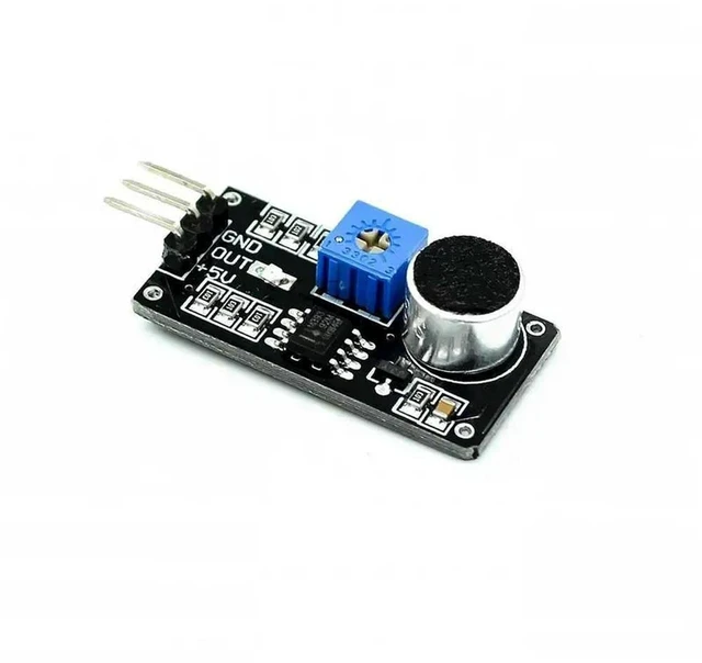 Alt view image 2 of 3 - AJMRTC Sound Sensor Module, 3-Pin LM393 Electret Microphone Voice Sound Detection Amplifier Sensor Module, Sound Intensity Detector for Arduino, Raspberry Pi, Electronic DIY, Voice Trigger Experiment