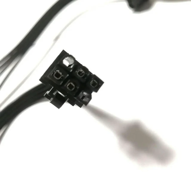 Alt view image 2 of 4 - AJMRTC 6Pin to 3 Molex 4Pin IDE Power Splitter Cable, 1 to 3 Port Modular PSU Power Adapter Cord 70CM, Compatible with Seasonic Haiyun KM3 Series Modular Power Supply, for PC HDD Fan PATA Peripheral