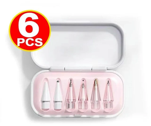 Alt view image 3 of 3 - AJMRTC Replacement Pencil Tips for Pencil 1 / 2 Pro Gen, Soft Nibs Tablet Stylus Pen Tips for iPad Pro Pencil, Wear-resistant Touch Pen Nib Replacement Parts