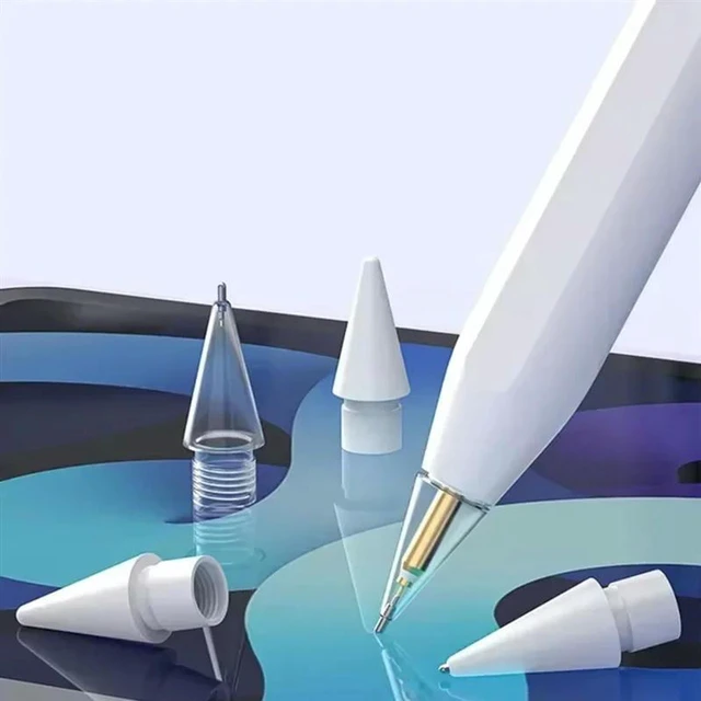 Alt view image 2 of 3 - AJMRTC Replacement Pencil Tips for Pencil 1 / 2 Pro Gen, Soft Nibs Tablet Stylus Pen Tips for iPad Pro Pencil, Wear-resistant Touch Pen Nib Replacement Parts