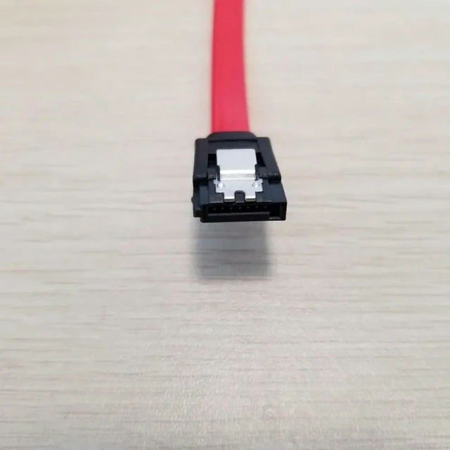 Alt view image 2 of 3 - AJMRTC 22Pin 7+15 SATA to 7Pin Data + 4Pin Male FDD Floppy Power Splitter Extension Cable, SATA HDD Data & Power Adapter Cord for Desktop PC Hard Drive