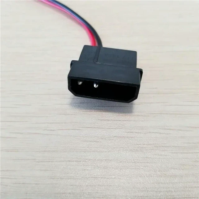 Alt view image 2 of 3 - AJMRTC IDE Molex Male to DC 5.5mm x 2.1mm Power Adapter Cable, 12V 18AWG Wire 50CM Length, Molex to DC Barrel Jack Converter Cord for PC Internal Power Conversion