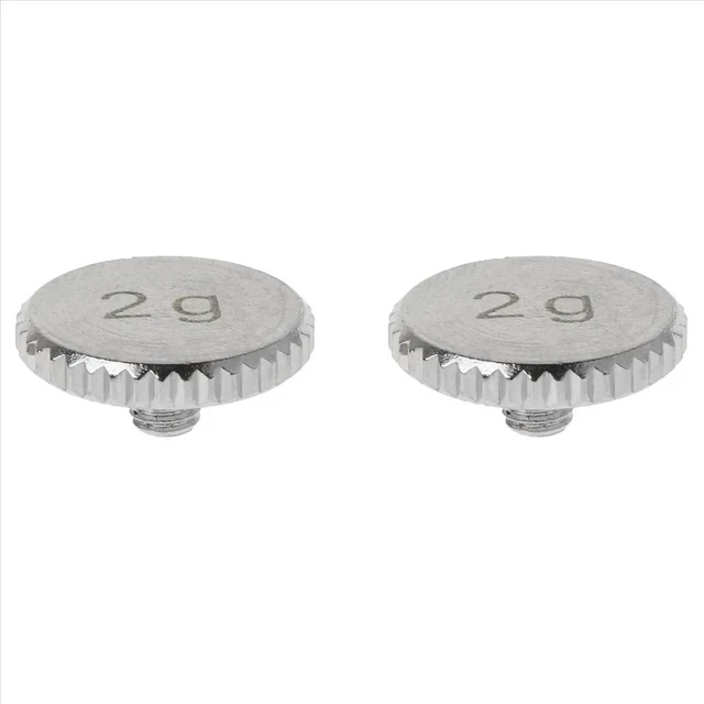 Alt view image 2 of 3 - AJMRTC 2 Pack Silver 2G Headshell with Counterweight, Turntable Tonearm Headshell Replacement for SL1200 SL1210 MK2 MK3 MK5 M5G, DJ Vinyl Record Player Cartridge Mount, Phonograph Electric Instrument