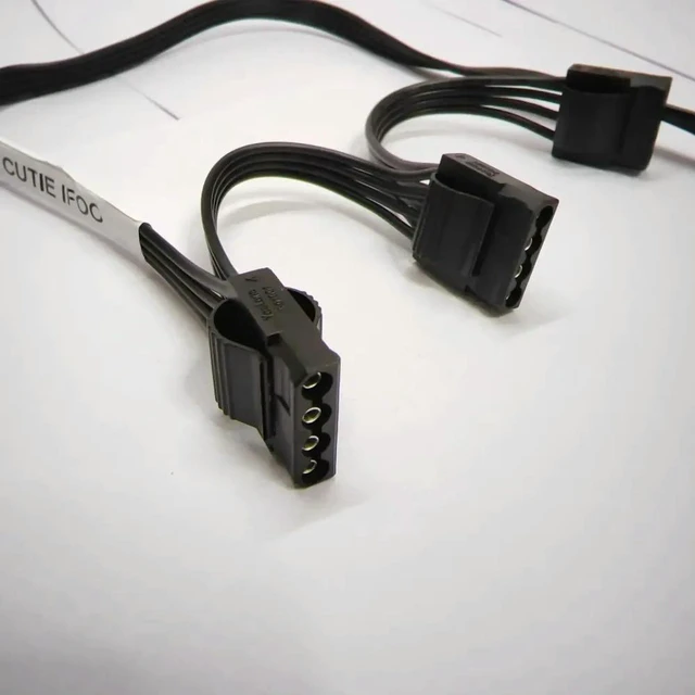Alt view image 2 of 3 - AJMRTC 6Pin to Mainboard HDD 3-Port IDE 4Pin Molex Power Cable, 6P Male to 3 IDE 4Pin Molex Power Socket Cord for Great Wall G5 G6 G7 X5 X6 X7 X8 Power Module, Hard Drive Power Supply Splitter Wire