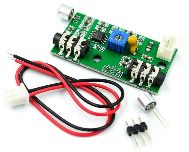 Main image of AJMRTC WAVGAT Microphone Pickup Amplifier Module, Gain Adjustable Audio Amplifier Circuit Board, AC Signal Amplification Preamp Board, Microphone Sound Pickup Sensor Module for Voice Collection, Audio
