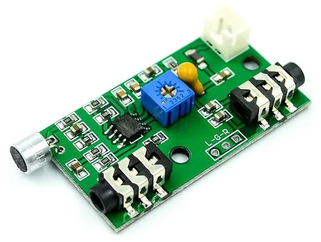 Alt view image 2 of 3 - AJMRTC WAVGAT Microphone Pickup Amplifier Module, Gain Adjustable Audio Amplifier Circuit Board, AC Signal Amplification Preamp Board, Microphone Sound Pickup Sensor Module for Voice Collection, Audio