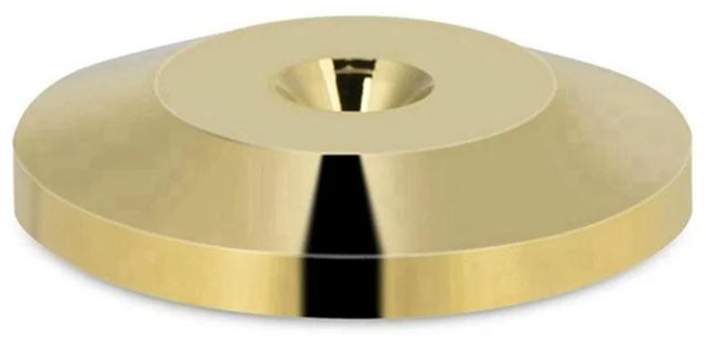 Alt view image 2 of 3 - AJMRTC 8Pcs Gold Pure Copper Speaker Spikes & Pads, Hifi Speaker Box Isolation Stand Feet Cone Base Shoes Pad, Vibration Damping Isolator Feet for Audio Speaker, Amplifier, Turntable Cabinet