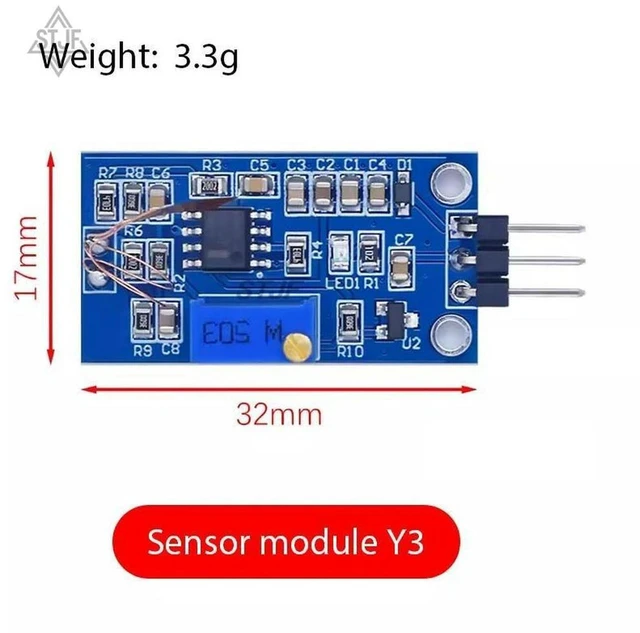 Alt view image 3 of 3 - AJMRTC Y3 Strain Gauge Bending Sensor Module, Weighing Amplifier Module with Program Information, Analog Force Strain Signal Amplification Board for Arduino STM32 Weight & Bending Detection DIY Projec