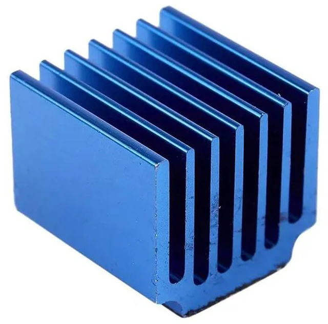 Alt view image 2 of 3 - AJMRTC 20Pcs Blue Aluminum Stepper Motor Driver Heatsink, Cooling Heat Sink for 3D Printer TMC2100 LV8729 TMC2208 TMC2130 Stepper Driver Module Heat Dissipation Accessories