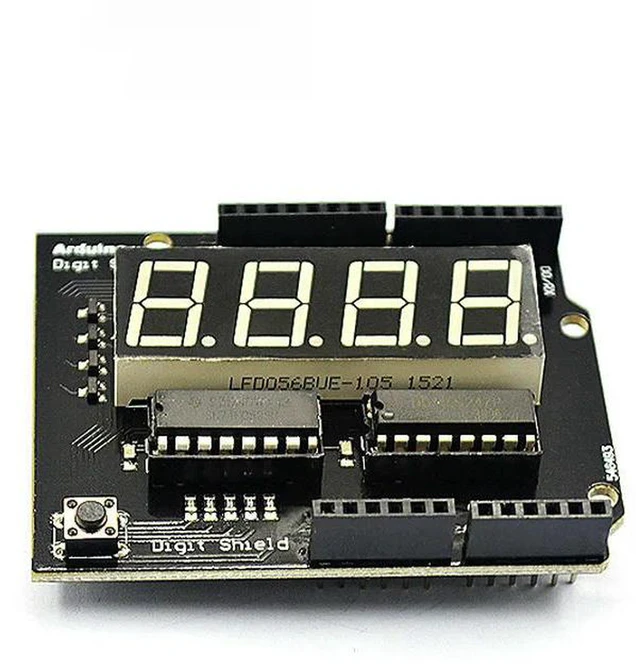 Alt view image 2 of 3 - AJMRTC 4 Digit 5641 Digital Display Module, 4Digit Digit Shield, 7 Segment LED Digital Tube Display Board, Compatible with Arduino UNO R3 for Timer Counter DIY Electronic Projects