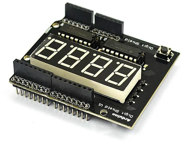 Alt view image 3 of 3 - AJMRTC 4 Digit 5641 Digital Display Module, 4Digit Digit Shield, 7 Segment LED Digital Tube Display Board, Compatible with Arduino UNO R3 for Timer Counter DIY Electronic Projects