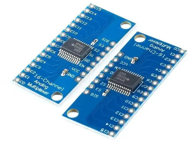 Alt view image 2 of 3 - AJMRTC 1Pcs CD74HC4067 16-Channel Analog Digital Multiplexer Breakout Board Module, High Speed CMOS Signal Switch Mux Module for Arduino STM32 Electronic Circuit DIY Projects