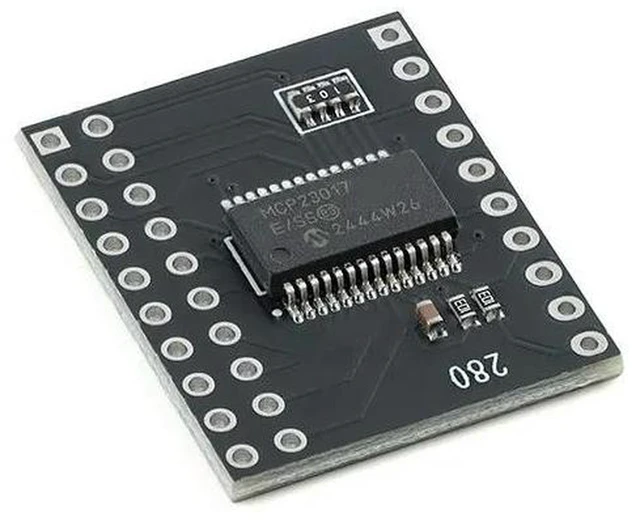 Alt view image 3 of 3 - AJMRTC MCP23017 / MCP23S17 Serial Interface Module, IIC I2C SPI Bidirectional 16-Bit I/O Expander Breakout Board, 10MHz SPI Clock, GPIO Extension Module for Arduino Raspberry Pi ESP32 Electronic DIY