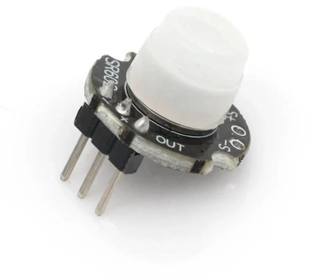 Alt view image 2 of 3 - AJMRTC SR602 Mini PIR Motion Sensor Detector Module, Pyroelectric Infrared Human Body Sensing Switch Kit with Fresnel Lens & Mount Bracket for Arduino ESP32 Raspberry Pi Smart Light Alarm DIY Projects