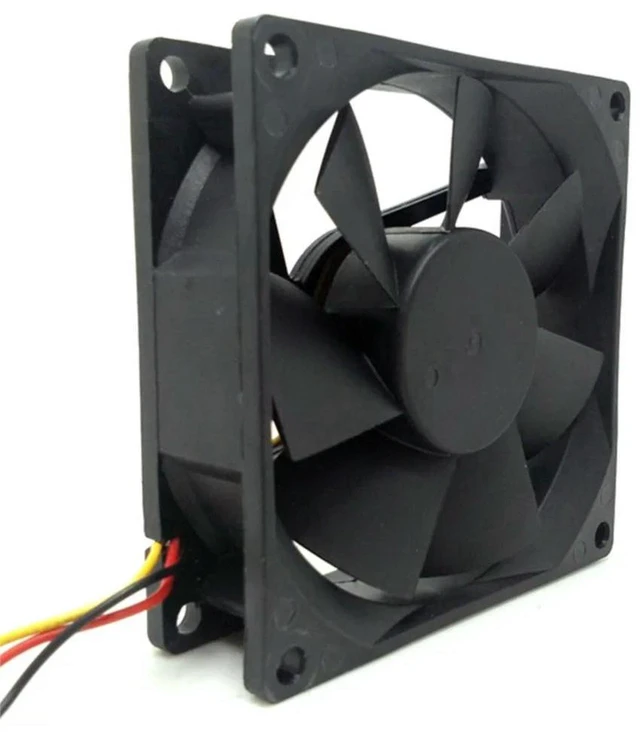 Alt view image 2 of 3 - AJMRTC FD248025EB-N 8025 DC24V 80mm 8cm Axial Cooling Fan, Dual Ball Bearing with Tachometer Speed Measurement, Silent Radiator Fan for Converter, Inverter, Industrial Equipment Heat Dissipation Repla