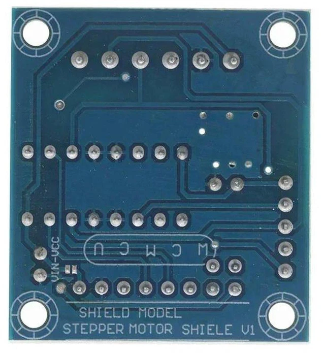 Main image of AJMRTC 1Pcs Mini 4 Channel L293D Motor Driver Shield Module, L293 4CH DC Motor Expansion Board, PWM Speed Control Dual H-Bridge for Arduino ESP32 Smart Car Robot Electronic DIY Projects
