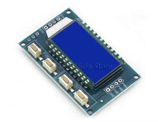 Alt view image 3 of 3 - AJMRTC 1Hz-150KHz PWM Signal Generator Module, Adjustable Pulse Frequency & Duty Cycle, TTL Square Wave Output, LCD Display, DC 5V 12V 24V Power for Arduino STM32 Raspberry Pi Electronic Circuit Testi