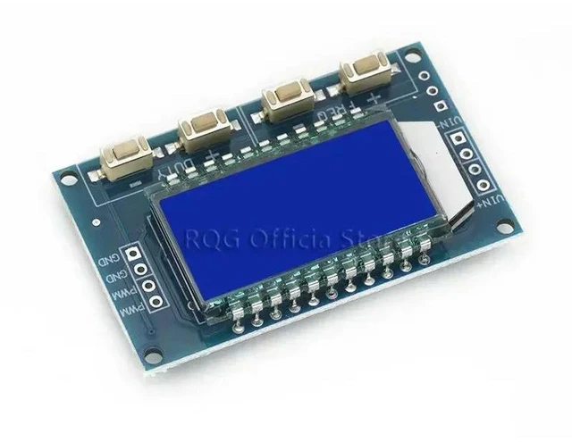 Alt view image 2 of 3 - AJMRTC 1Hz-150KHz PWM Signal Generator Module, Adjustable Pulse Frequency & Duty Cycle, TTL Square Wave Output, LCD Display, DC 5V 12V 24V Power for Arduino STM32 Raspberry Pi Electronic Circuit Testi