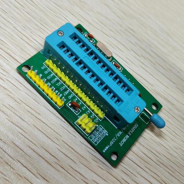 Alt view image 2 of 2 - AJMRTC ATmega48/8/168/328P-PU DIP28 Minimum System Board, AVR MCU Programming Socket Support ISP Serial Programming, DIY Development Board Compatible with Arduino IDE Electronic Prototype