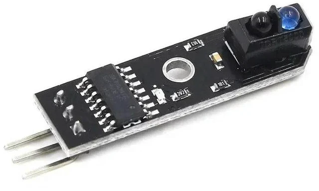 Alt view image 3 of 3 - AJMRTC 1 Channel TCRT5000 Line Tracking Sensor Module, Infrared Reflective Tracker Probe, Digital Output, Adjustable Sensitivity for Smart Robot Car, Arduino STM32 Raspberry Pi DIY Electronic Project