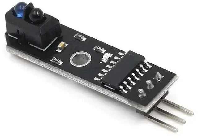 Alt view image 2 of 3 - AJMRTC 1 Channel TCRT5000 Line Tracking Sensor Module, Infrared Reflective Tracker Probe, Digital Output, Adjustable Sensitivity for Smart Robot Car, Arduino STM32 Raspberry Pi DIY Electronic Project