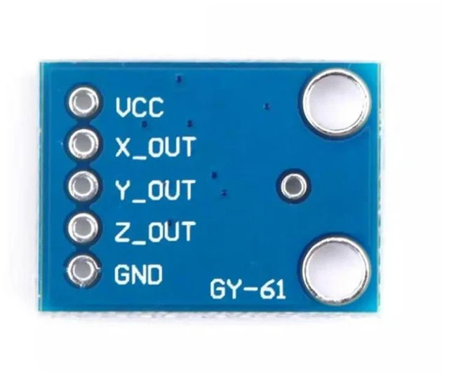 Alt view image 3 of 3 - AJMRTC GY-61 ADXL335 3-Axis Analog Output Accelerometer Module, Angular Transducer Sensor, DC 3V-5V Supply, Tilt Vibration Detector for Arduino STM32 Raspberry Pi Electronic DIY Project