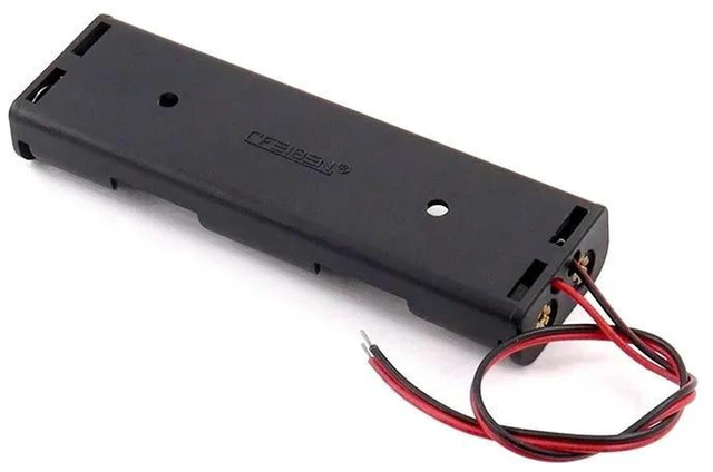 Alt view image 3 of 3 - AJMRTC 4Pcs 4 x AA Battery Holder, 4 Slots Size 5 AA Battery Case in Series, 6V Output Battery Storage Box with Wire Leads, AA Cell Holder for Arduino, Electronic DIY Circuit Power Supply Project