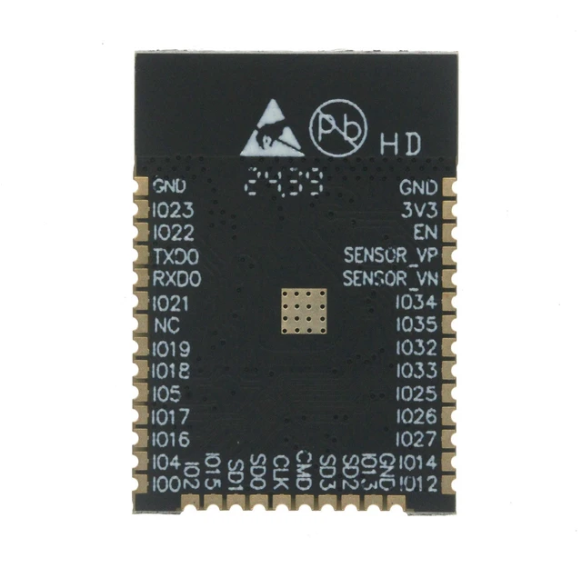 Alt view image 2 of 3 - AJMRTC ESP-32D Module, WiFi Bluetooth Dual-Mode Dual-Core 32-bit MCU ESP32 Wireless Communication Module, Low Power IoT Microcontroller Board for Smart Home, Sensor Data Acquisition DIY Projects