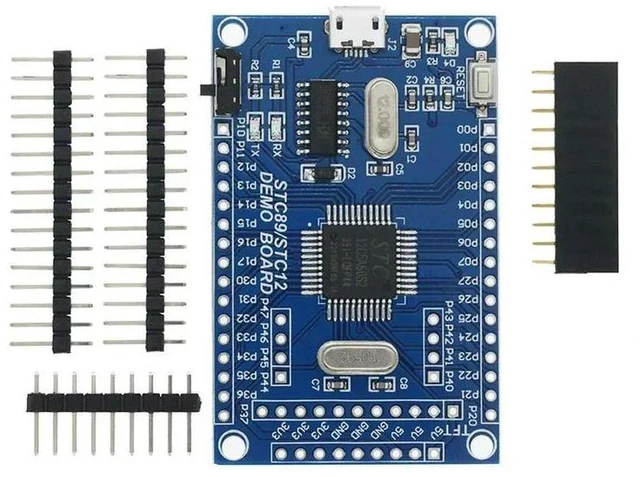 Main image of AJMRTC STC12C5A60S2 Core Board, STC12 Series 51 Single Chip Microcomputer Minimum System Development Board, Dual Serial Port STC12 Learning Board for MCU Programming Electronic Experiment DIY Projects