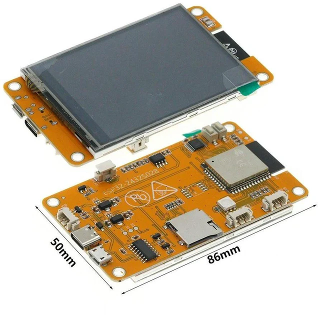 Alt view image 2 of 3 - AJMRTC ESP32 WROOM TFT LCD Touch Screen Development Board, 2.8 Inch 240×320 Display Module, Wi-Fi Bluetooth LVGL Support, 2.8" SPI TFT Touch Panel for Embedded UI DIY IoT Projects