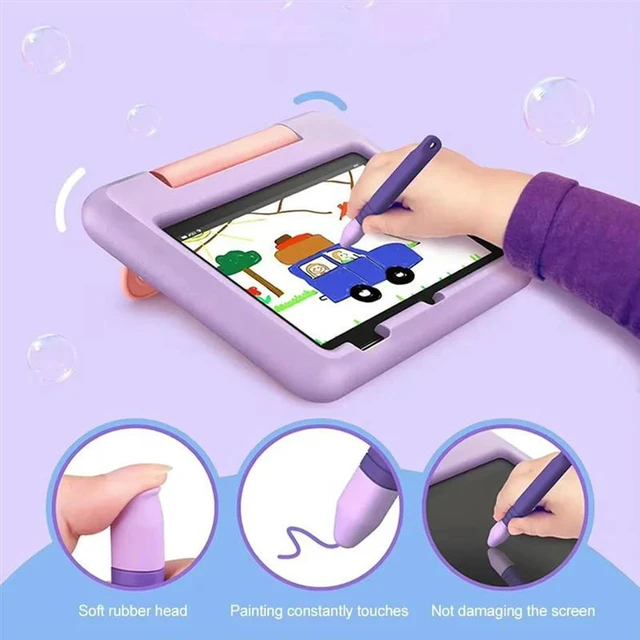 Alt view image 2 of 3 - AJMRTC Kids Capacitive Stylus Pen, Universal Touch Screen Stylus Pencil for Drawing & Writing, Soft Tip Anti-Scratch Stylus for Kids, Compatible with Tablet, Smartphone, Touchscreen Devices