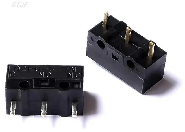 Alt view image 3 of 3 - AJMRTC 10Pcs D2FC-F-7N Micro Switch, Mouse Replacement Microswitches, Tested Tactile Push Button Switches for Gaming Mouse Repair, Substitute Mouse Click Switch Parts