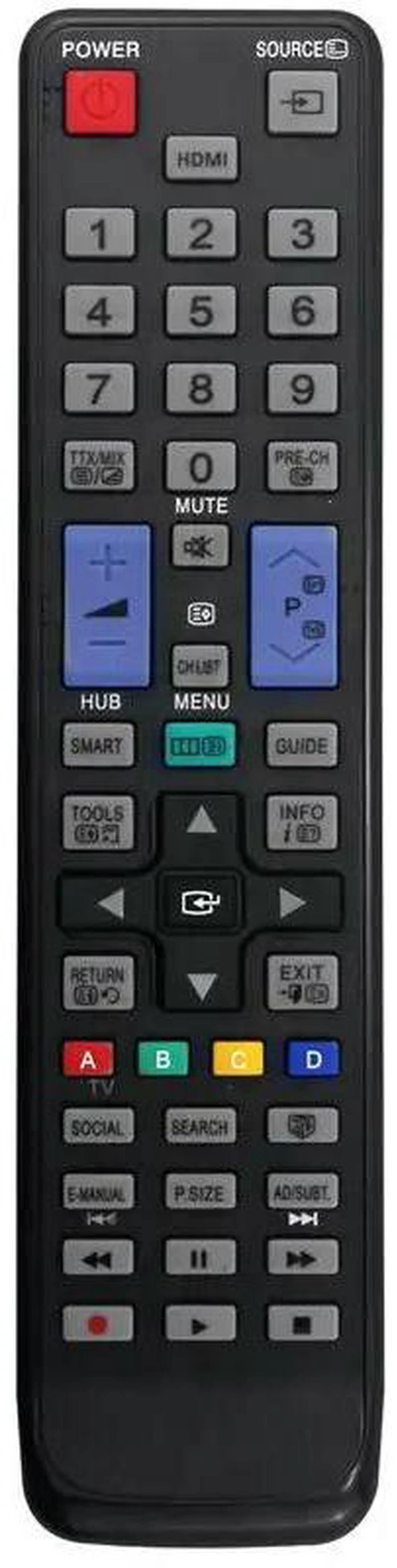 Main image of AJMRTC AA59-00507A Replacement TV Remote Control, Universal LED Television Remote Controller, No Programming Needed, Direct Use, Compatible with LED TV, Replacement Remote for AA59-00507A TV