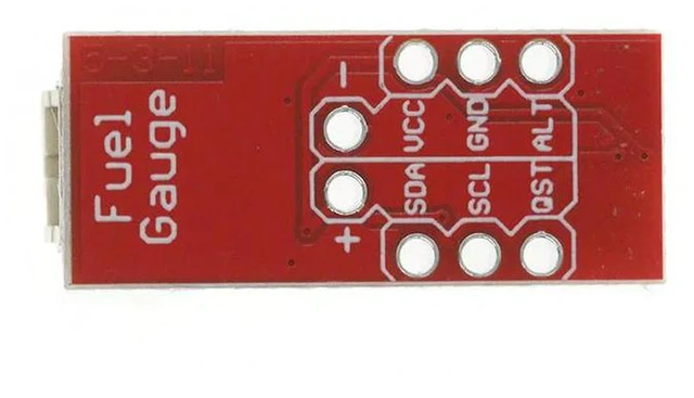 Alt view image 3 of 3 - AJMRTC MAX17043 LiPo Fuel Gauge Lithium Battery Detection Board Module, A/D Conversion IIC I2C Interface Battery Capacity Monitor Module, for Lithium Battery DIY Electronic Projects
