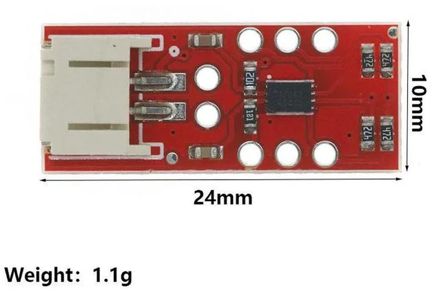 Alt view image 2 of 3 - AJMRTC MAX17043 LiPo Fuel Gauge Lithium Battery Detection Board Module, A/D Conversion IIC I2C Interface Battery Capacity Monitor Module, for Lithium Battery DIY Electronic Projects