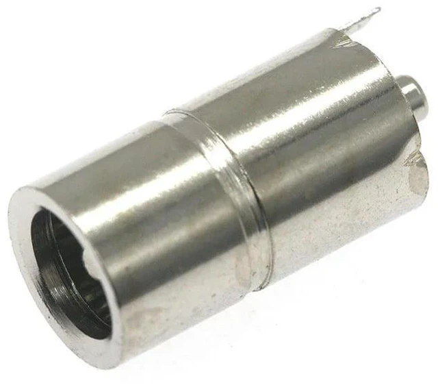 Alt view image 2 of 3 - AJMRTC DC083 DC Power Jack Socket with Grounding Pin, All Copper 3.5*1.35mm DC Charging Socket Base, DC-083 Female Connector, PCB Mount DC Power Port for Electronic Device Power Supply Replacement