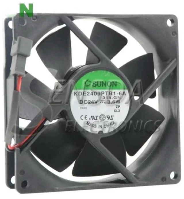 Main image of AJMRTC KDE2409PTB1-6A 9225 Server Cooling Fan, 92×92×25mm 9CM DC 24V 3.6W Case Inverter Replacement Fan, 4-Pin Brushless Axial Fan for Industrial Cabinet, Server Chassis, Power Equipment Heat Dissipat