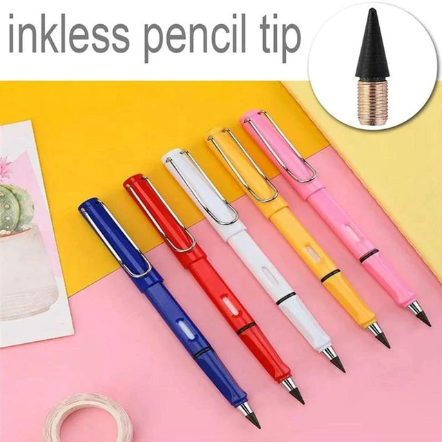 Main image of AJMRTC 28 Pcs Inkless Pencil Replacement Nibs, Everlasting Pencil Tips, Metal Writing Tips Refills for Reusable Eternal Inkless Pencil, No Ink Replacement Tips for Student Drawing Writing