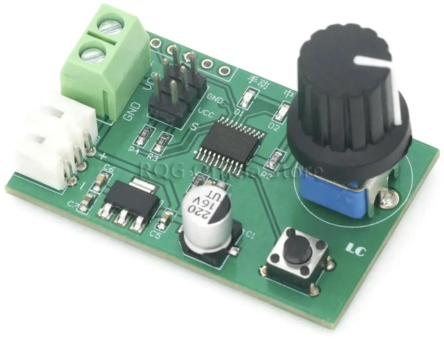 Alt view image 3 of 3 - AJMRTC Dual Channel Servo Control Board, Adjustable Knob Serial Control Servo Module, 8-Bit MCU Steering Gear Debugging Board, Compatible with MG995 MG996 SG90 Servos for Robot Arm RC DIY Projects