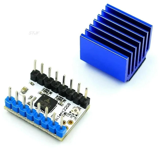 Alt view image 2 of 3 - AJMRTC TMC2208 Stepstick Stepper Motor Driver, Silent Mute Stepper Driver, 3D Printer Accessory, Compatible with SKR V1.3, Ramps 1.4 1.6 Control Board for 3D Printing Machine Motor Control